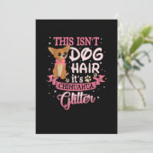 このIsnt犬の毛そのチワワグリッターチコドッグ 案内状 (スタンド正面)