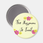 このNagyama（ハンガリーの祖母）は愛されている マグネット (正面/裏面)