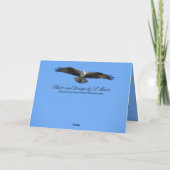 このOsprey Bird Greetingカードの個人用設定 カード (裏面)