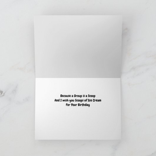 このPelicansの四重奏誕生日カードをパーソナライズ カード (内部)