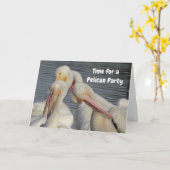 このPelicansの四重奏誕生日カードをパーソナライズ カード (黄色い花)