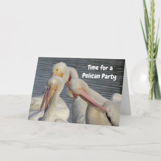 このPelicansの四重奏誕生日カードをパーソナライズ カード (正面)