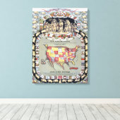 このPORCINEOGRAPH, c1876 キャンバスプリント (インサイチュ (ウッドフロア))