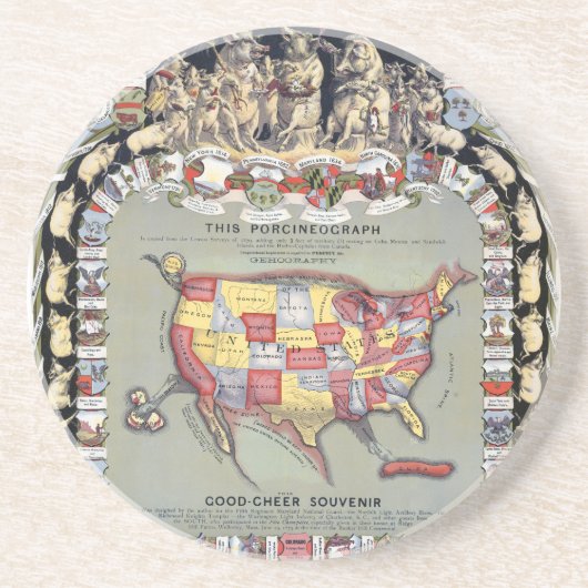 このPORCINEOGRAPH、c1876 コースター (正面)