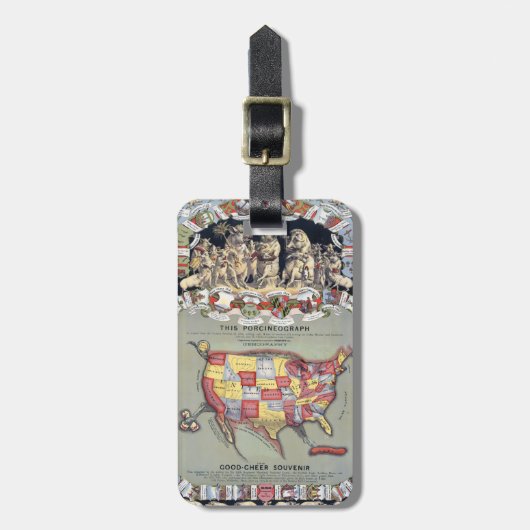このPORCINEOGRAPH, c1876 ラゲッジタグ (正面縦)