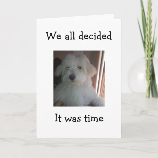 このPUPはあなたのグループのハッピーバースデーを言う カード (正面)