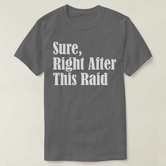 このRaid直後 Tシャツ (デザイン正面)