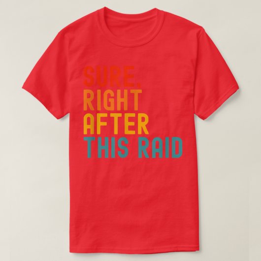 このRaid直後 Tシャツ (デザイン正面)