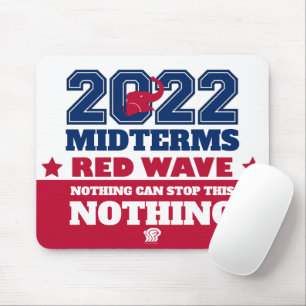 このRed Wave ストップ 2022ミッドタームには何もできない マウスパッド