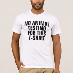 このTシャツのための動物試験無し Tシャツ