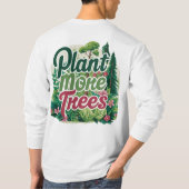 このTシャツは木を植える Tシャツ (裏面)