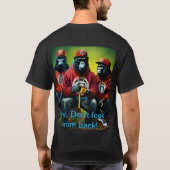 このTシャツはTシャツを高品質特徴としている Tシャツ (裏面)