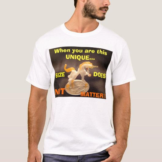 このUNIQ…である時、ダイムのガラスユニコーン Tシャツ (正面)