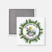 このVAN LIFE CARAVAN CAMPINGを愛パーソナライズされたする マグネット (正面/裏面)