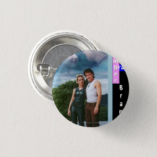 こはく色およびやかましさBramber 缶バッジ (正面&裏面)