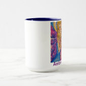 こはく色のためにパーソナライズなアンゼリカのマグ マグカップ (中央)