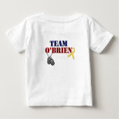 こはく色のカスタムのために帰郷をからかいます ベビーTシャツ (裏面)