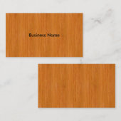 こはく色のタケ木製の穀物の一見 名刺 (正面/裏面)