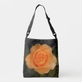 こはく色のフラッシュばら色の十字の遺体袋 クロスボディバッグ (裏面)