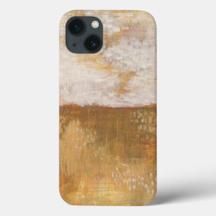 こはく色の地平線の抽象芸術のプリント Melissa Averinos iPhone 13ケース