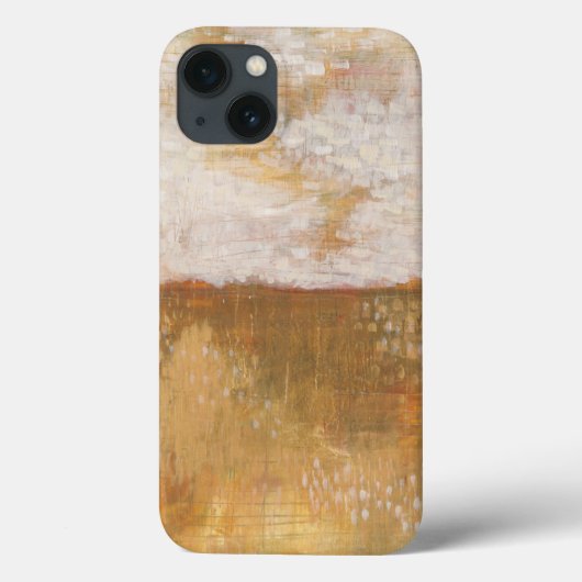 こはく色の地平線の抽象芸術のプリント| Melissa Averinos Case-Mate iPhoneケース (裏面)