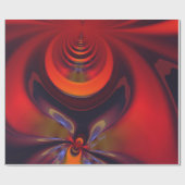 こはく色の女神、抽象的なオレンジおよび金ゴールドの情熱 ラッピングペーパー (フラット)