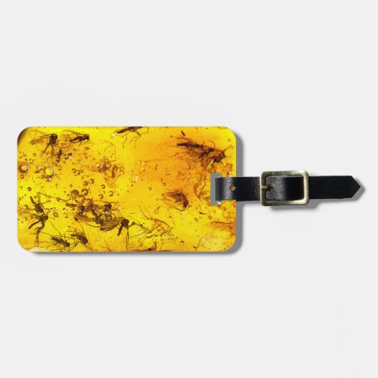 こはく色の昆虫 ラゲッジタグ (正面横)