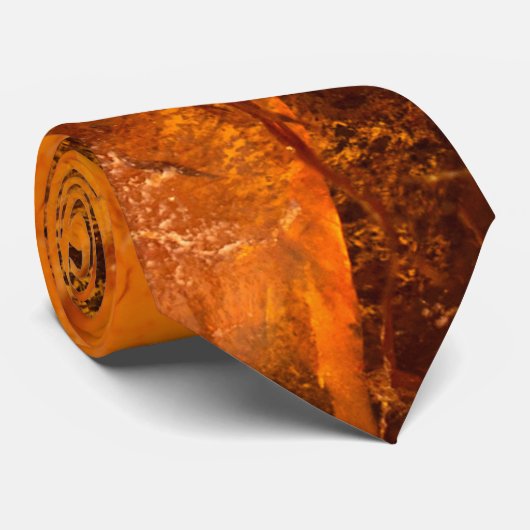 こはく色の石造りの質の背景 ネクタイ (ロール)