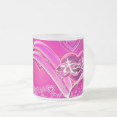 こはく色 フロストグラスマグカップ (正面右)