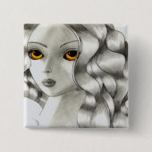 こはく色 缶バッジ (正面)