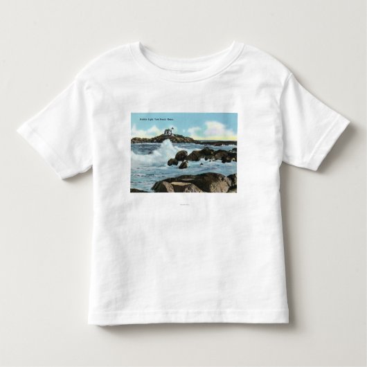 こぶの灯台の眺め トドラーTシャツ (正面)