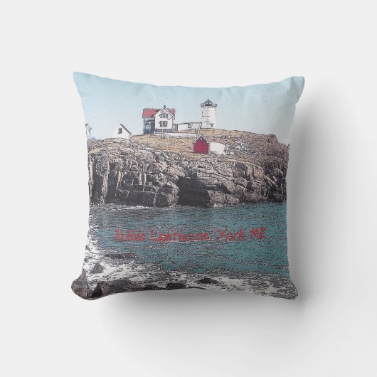 こぶの灯台-アメリカ人のMoJoの枕 クッション (正面)