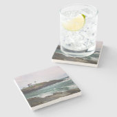 こぶライトのヨーク、メインの石造りのコースター ストーンコースター (横)