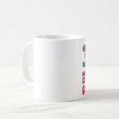 こぶ日のクリスマスのマグ コーヒーマグカップ (正面左)