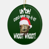 こぶ日のラクダのクリスマスのオーナメント セラミックオーナメント (左)