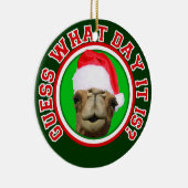 こぶ日のラクダのサンタのクリスマス2013のオーナメント セラミックオーナメント (右)