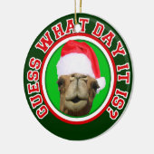 こぶ日のラクダのサンタのクリスマス2013のオーナメント セラミックオーナメント (左)