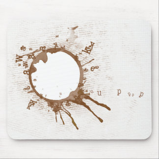 こぼされたコーヒーマウスパッド マウスパッド