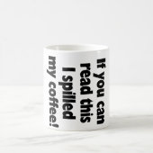 こぼされたコーヒー! OMG! コーヒーマグカップ (中央)