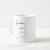 こぼされたミルク コーヒーマグカップ (正面左)