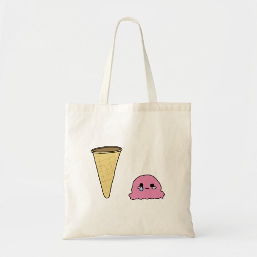 こぼれたアイスクリーム トートバッグ (正面)