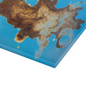 こぼれたコーヒー カッティングボード (角)