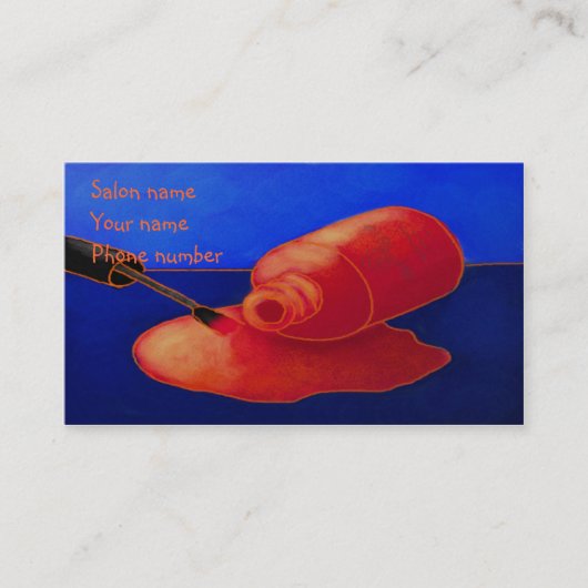 こぼれたポーランド語 予約カード (正面)