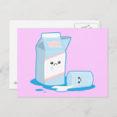 こぼれたミルク ポストカード (正面/裏面)