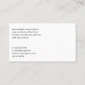 こぼれた爪、 ネイルポーランドボトル | マニキュア主義者 名刺 (裏面)