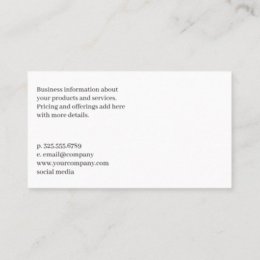 こぼれた爪、 ネイルポーランドボトル | マニキュア主義者 名刺 (裏面)