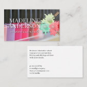 こぼれた爪、 ネイルポーランドボトル | マニキュア主義者 名刺 (正面/裏面)