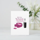 こぼれた爪、 ネイルポーランド ポストカード (スタンド正面)