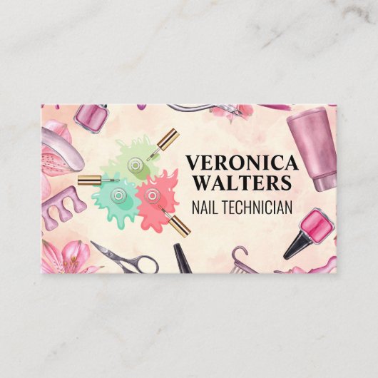 こぼれた爪、 ネイルポーランド | マニキュアツール ロイヤリティカード (正面)