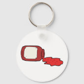 こぼれジャムかわいい赤ゼリー瓶 キーホルダー (正面)